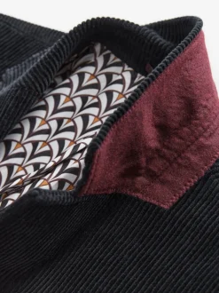 Noir - Blazer en velours côtelé