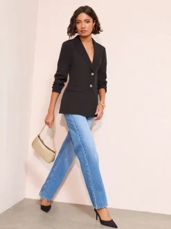 Noir - Blazer Friends Like These à taille cintrée