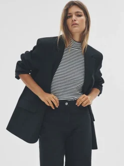 Noir - Blazer The Set à simple boutonnage