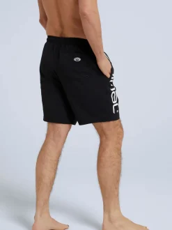 Noir - Boardshort Animal Deep Dive à séchage rapide pour homme