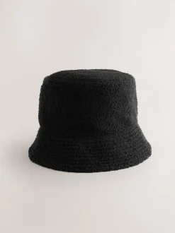 Noir - Bob réversible en peau de mouton/nylon