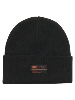 Noir - Bonnet Superdry Surplus en maille