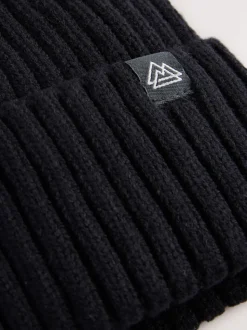 Noir - Bonnet tricoté (1-16ans)
