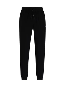 Noir - BOSS Bas de survêtement en coton extensible