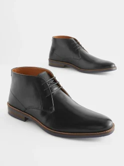 Noir - Bottes chukka en cuir