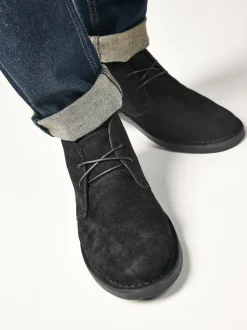 Noir - Bottes de désert de Suede
