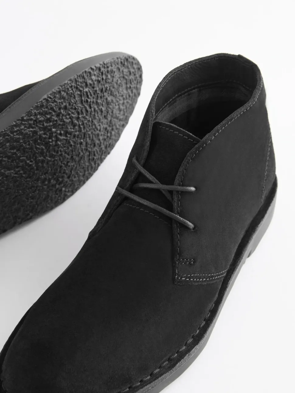 Noir - Bottes de désert de Suede