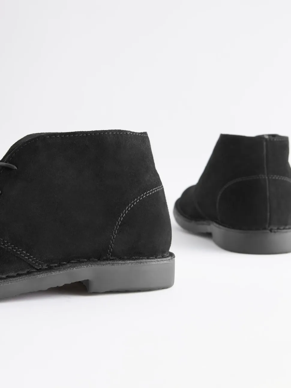 Noir - Bottes de désert de Suede