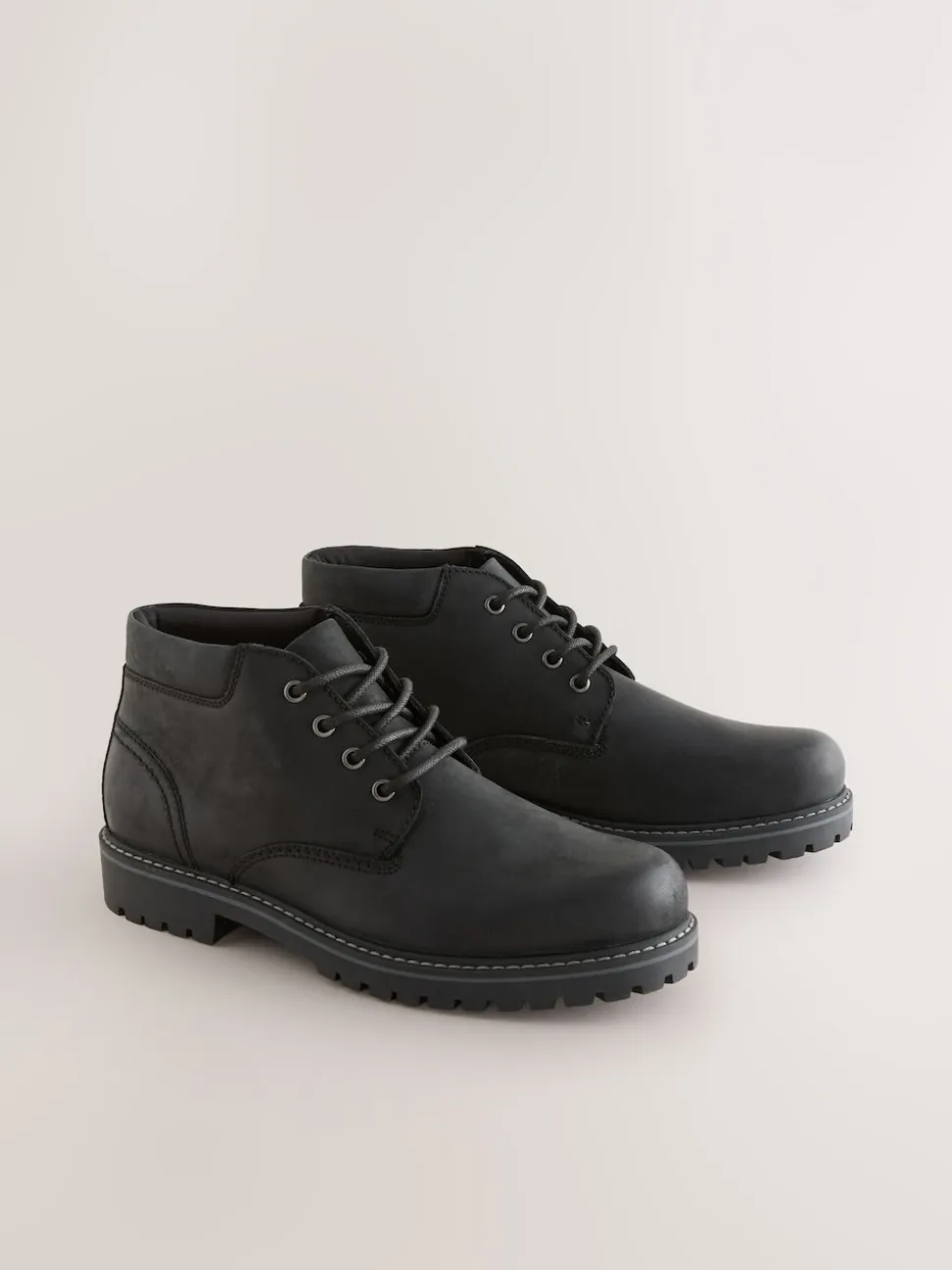 Noir - Bottes en cuir résistantes