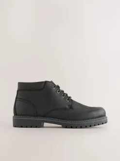 Noir - Bottes en cuir résistantes