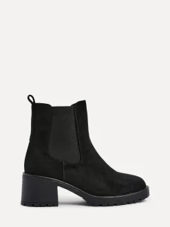 Noir - Bottes Linzi Path à talon carré Chelsea