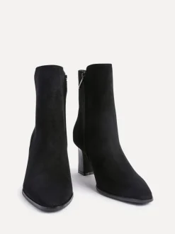 Noir - Bottes Linzi Thorn à talons carrés empilés
