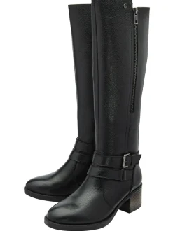 Noir - Bottes Lotus hauteur genou