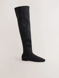 Noir - Bottes plates Forever Comfort® Over The Knee
