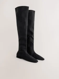 Noir - Bottes plates Forever Comfort® Over The Knee