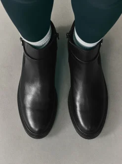 Noir - Bottines Chelsea à boucles