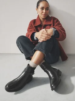 Noir - Bottines Chelsea à boucles