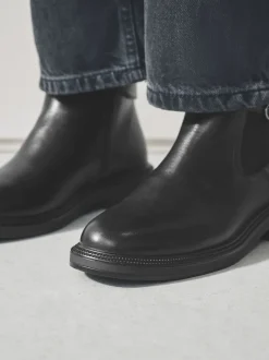 Noir - Bottines Chelsea à boucles