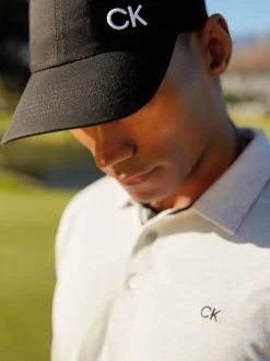 Noir - Calvin Klein Golf 100% Coton Twill Noir Casquette