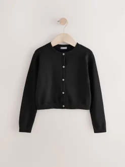 Noir - Cardigan boutonné 3ans-16ans (3mois-16ans)