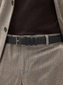 Noir - Ceinture en cuir
