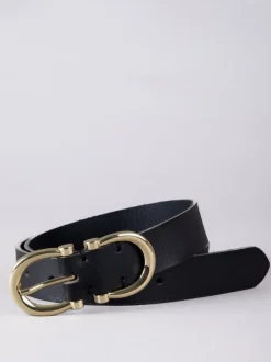 Noir - Ceinture Lakeland Leather Bowness en daim à double boucle