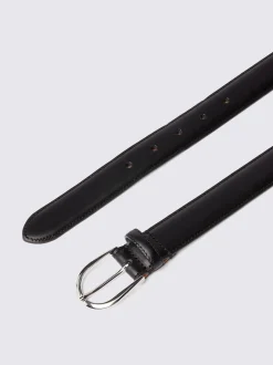 Noir - Ceinture MOSS en cuir italien