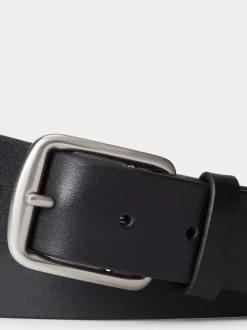 Noir - Ceinture Polo Ralph Lauren Saddle en cuir avec logo
