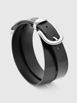 Noir - Ceinture western en cuir Reiss Jonny