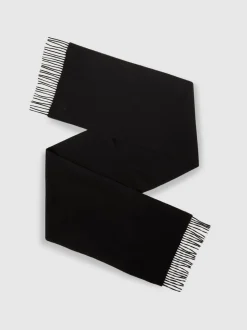 Noir - Écharpe en laine et cachemire Picton de Reiss