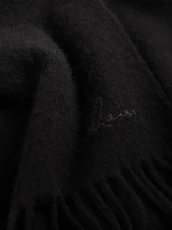 Noir - Écharpe en laine et cachemire Picton de Reiss