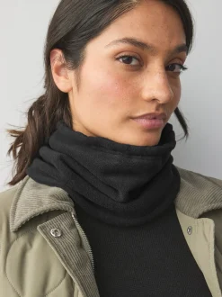 Noir - Écharpe Snood en polaire