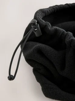 Noir - Écharpe Snood en polaire