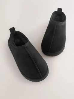 Noir - Chaussons mules douillets