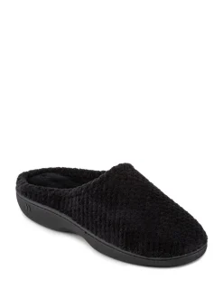 Noir - Chaussons mules Totes Isotoner Popcorn Terry