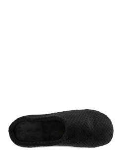 Noir - Chaussons mules Totes Isotoner Popcorn Terry