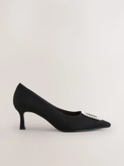 Noir - Chaussures à talons pointus Forever Comfort avec bijoux