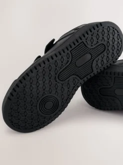 Noir - Chaussures d’école à 3 lanières à Fermeture par contact