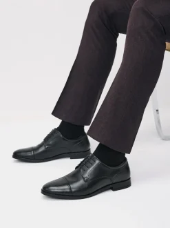 Noir - Chaussures Derby à embout