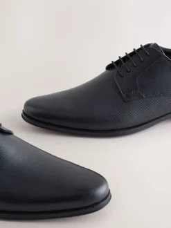 Noir - Chaussures derby en relief