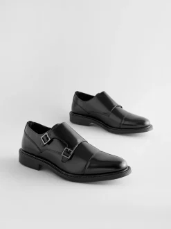 Noir - Chaussures Double Monk