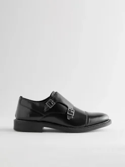 Noir - Chaussures Double Monk