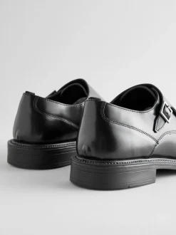 Noir - Chaussures Double Monk