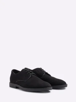 Noir - Chaussures River Island derby en faux daim