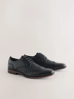 Noir - Chaussures Wingcap Brogue