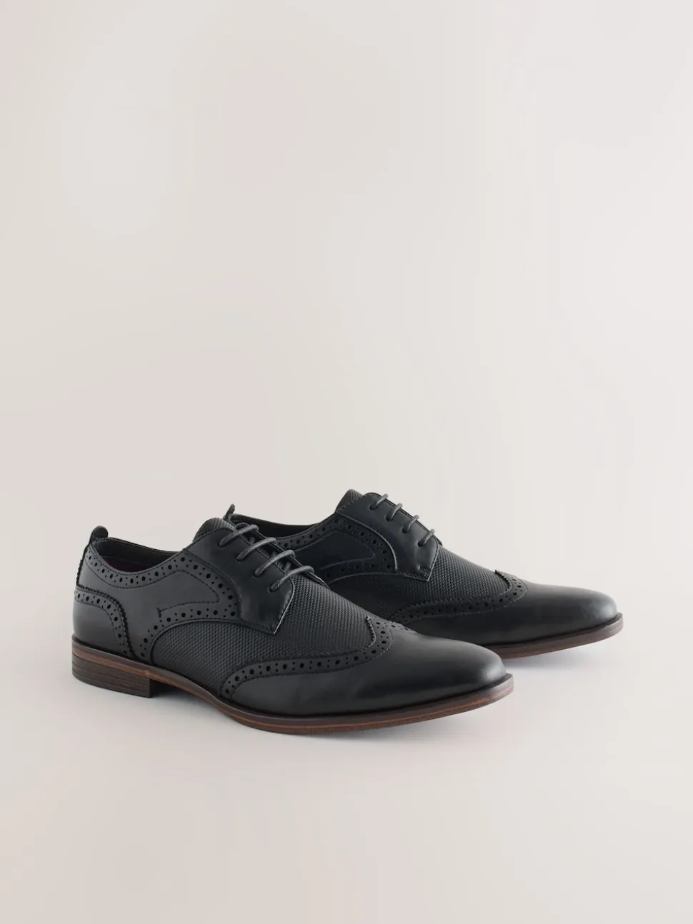 Noir - Chaussures Wingcap Brogue