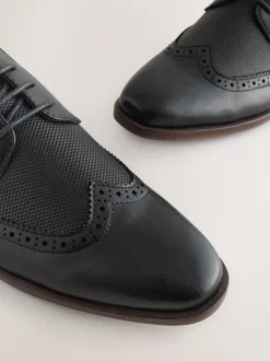 Noir - Chaussures Wingcap Brogue