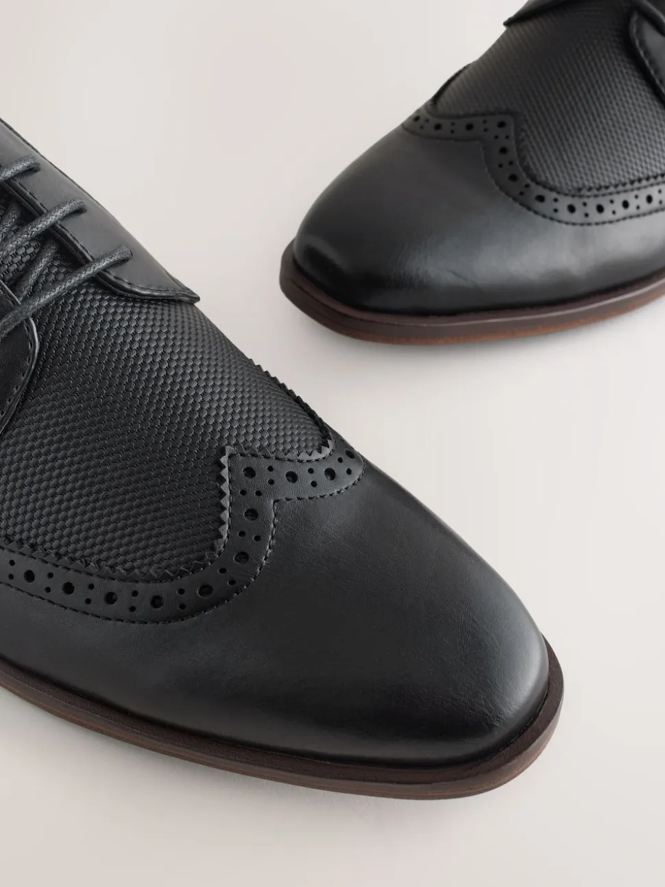 Noir - Chaussures Wingcap Brogue