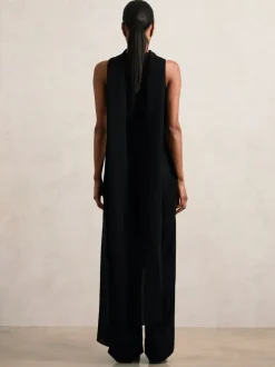 Noir - Combinaison cape ample Reiss Farley