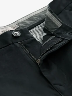 Noir - Coupe ample - Pantalon chino stretch